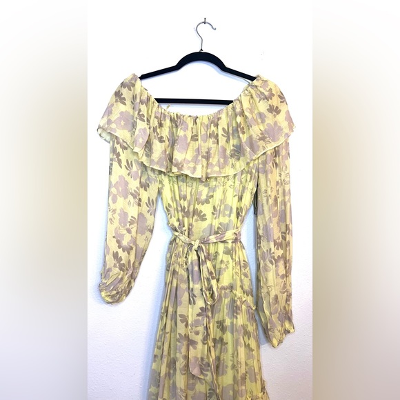 NWT ASTR the Label off shoulder maxi dress size large - Picture 12 of 13